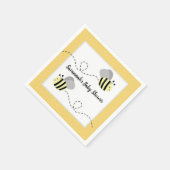 Grijze Gele Hommel Op Maat Servet (Hoek)