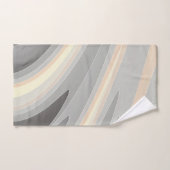 grijze gele roze golven bad handdoek (Handdoek)