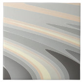 grijze gele roze golven tegeltje (Voorkant)