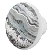 Grijze Geode Kristal Keramische Knop (Rechts)