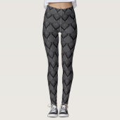 Grijze geometrie leggings (Voorkant)