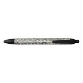 Grijze Geometrie Zwarte Inkt Pen (Achterkant)
