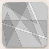 Grijze geometrisch bier onderzetter (Voorkant)