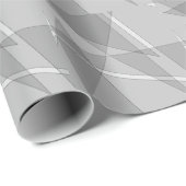 Grijze geometrisch cadeaupapier (Rol Hoek)