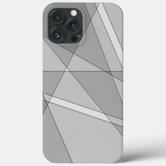 Grijze geometrisch Case-Mate iPhone case (Achterkant)