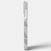 Grijze geometrisch Case-Mate iPhone case (Achterkant / Links)