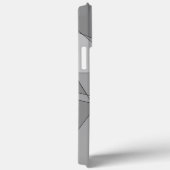Grijze geometrisch Case-Mate iPhone case (Achterkant / Rechts)