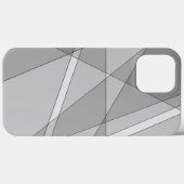 Grijze geometrisch Case-Mate iPhone case (Achterkant (horizontaal))