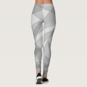 Grijze geometrisch leggings (Achterkant)