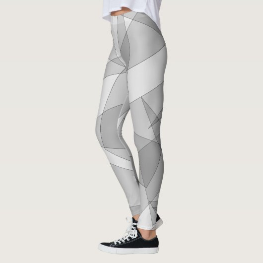 Grijze geometrisch leggings (Links)