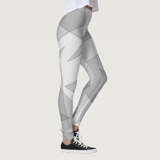 Grijze geometrisch leggings (Rechts)