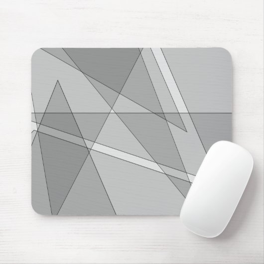 Grijze geometrisch muismat (Met muis)
