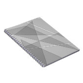 Grijze geometrisch notitieboek (Rechterzijde)
