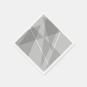 Grijze geometrisch servet (Hoek)