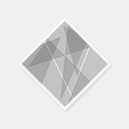 Grijze geometrisch servet (Hoek)