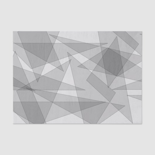 Grijze geometrisch tissuepapier (Voorkant)