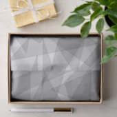 Grijze geometrisch tissuepapier (Geschenk)