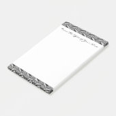 Grijze geometrische Abstracte Aztec - tribaal prin Post-it® Notes (Schuin)