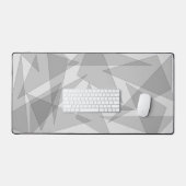 Grijze geometrische bureaumat (Keyboard & Muis)