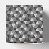 Grijze geometrische driehoeken Ventiekader Bedankdoosjes (Bovenkant)