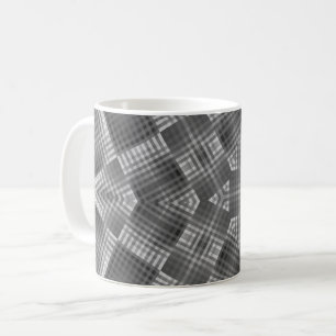 Grijze geometrische patroon koffiemok