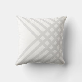 Grijze geometrische patroon worp kussen