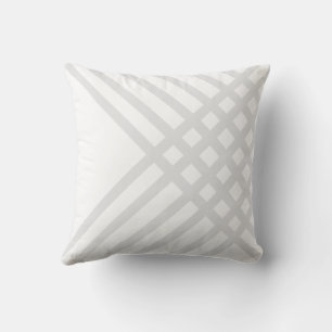 Grijze geometrische patroon worp kussen