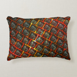 Grijze "geparkeerde ogen", grazen, vierkanten of r accent kussen