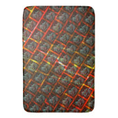 Grijze "geparkeerde ogen", grazen, vierkanten of r badmat (Voorkant Verticaal)