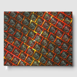 Grijze "geparkeerde ogen", grazen, vierkanten of r gastenboek