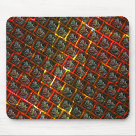 Grijze "geparkeerde ogen", grazen, vierkanten of r muismat