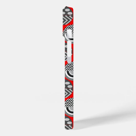 Grijze gepatterde ovalen Case-Mate iPhone case (Achterkant / Links)