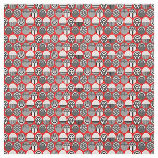 Grijze gepatterde ovalen stof (Swatch)