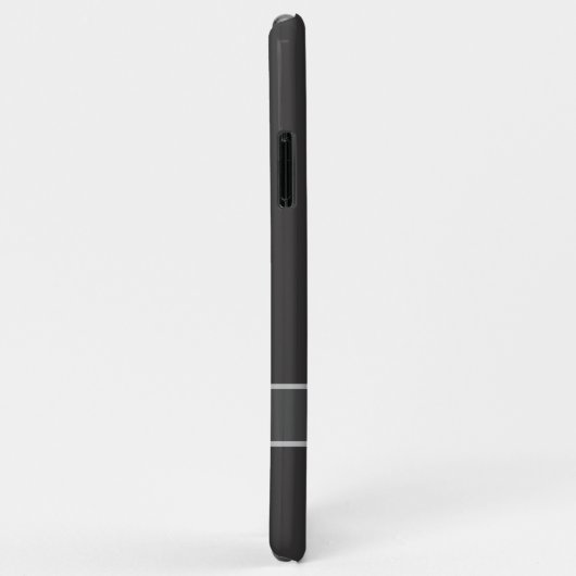 Grijze, gepersonaliseerd Monogram B Case-Mate iPhone Case (Achterkant/rechts)