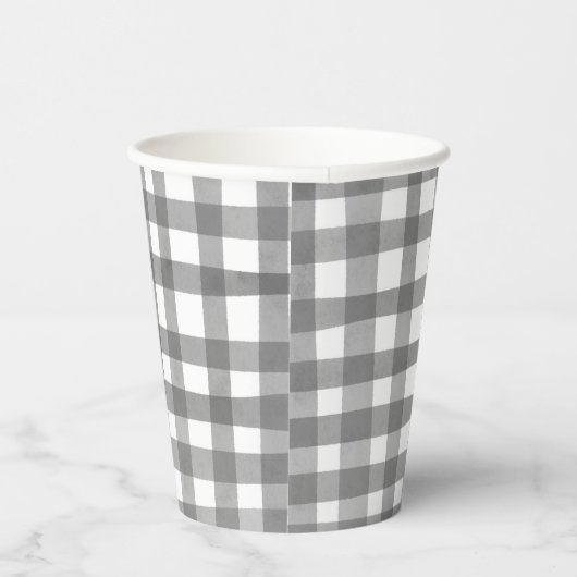 Grijze gepleisterde papieren bekers (Rechts)