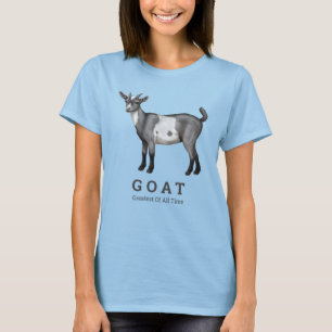 Grijze gepootte geit wordt altijd het grootst t-shirt