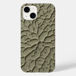 Grijze gepresteerde organische textuur iPhone hoes
