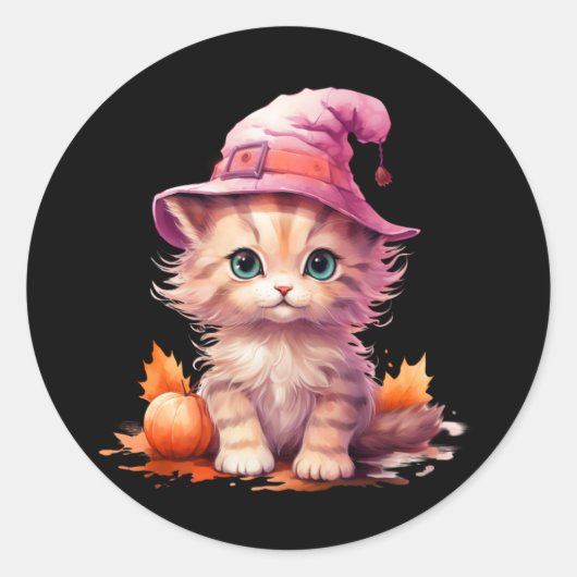 Grijze gestreepte kat in de Stickers van het maanl (Voorkant)