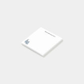 Grijze gestreepte kat met aangepaste tekst post-it® notes (Schuin)