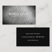 Grijze getextureerde achtergrond visitekaartje (Voorkant / Achterkant)