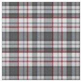 Grijze getextureerde tartan plaid stof (Close Up)
