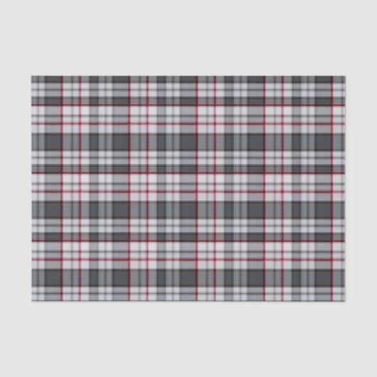 Grijze getextureerde tartan plaid tissuepapier (Voorkant)