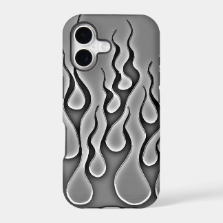 Grijze Ghost Flames Hoesje