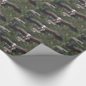 Grijze Gier Cadeaupapier (Hoek)