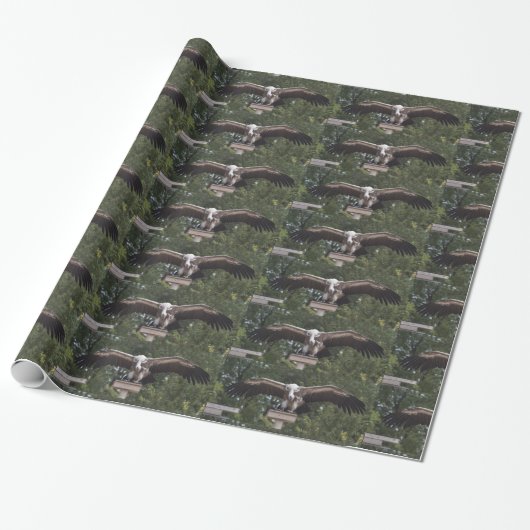Grijze Gier Cadeaupapier (Uitgerold)