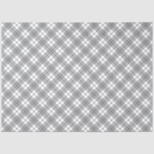 Grijze Gingham tissue papier
