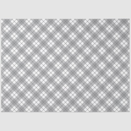 Grijze Gingham tissue papier (Voorkant)