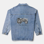  Grijze gisttrekker Denim Jacket (Achterkant)