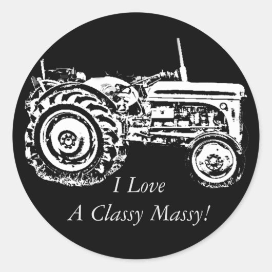 Grijze gisttrekker Ronde Sticker (Voorkant)