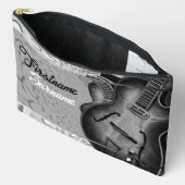 Grijze Gitaar Muziek Gepersonaliseerde Reizen Acce Etui (Open)